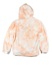 Load image into Gallery viewer, One off peach cream puffy hoodie. Embroidered logo.

